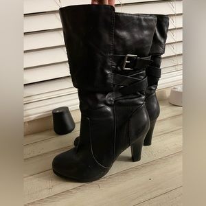 Going out leather boots